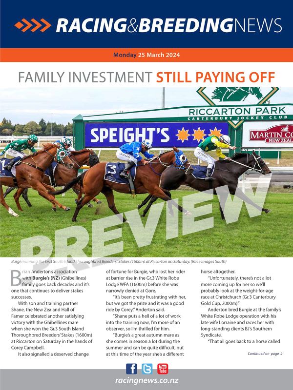 NZ Racing and Breeding News – 25 March 2024