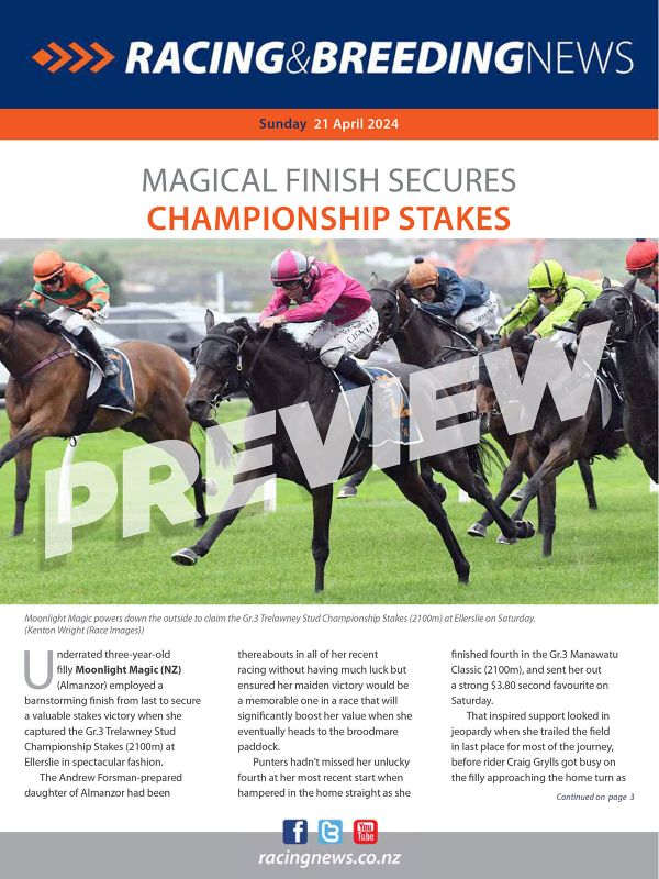 NZ Racing and Breeding News – 21 April 2024