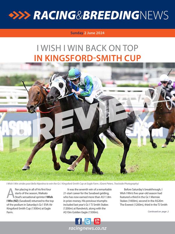 NZ Racing and Breeding News – 02 June 2024