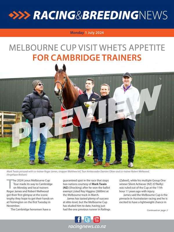 NZ Racing and Breeding News – 01 July 2024
