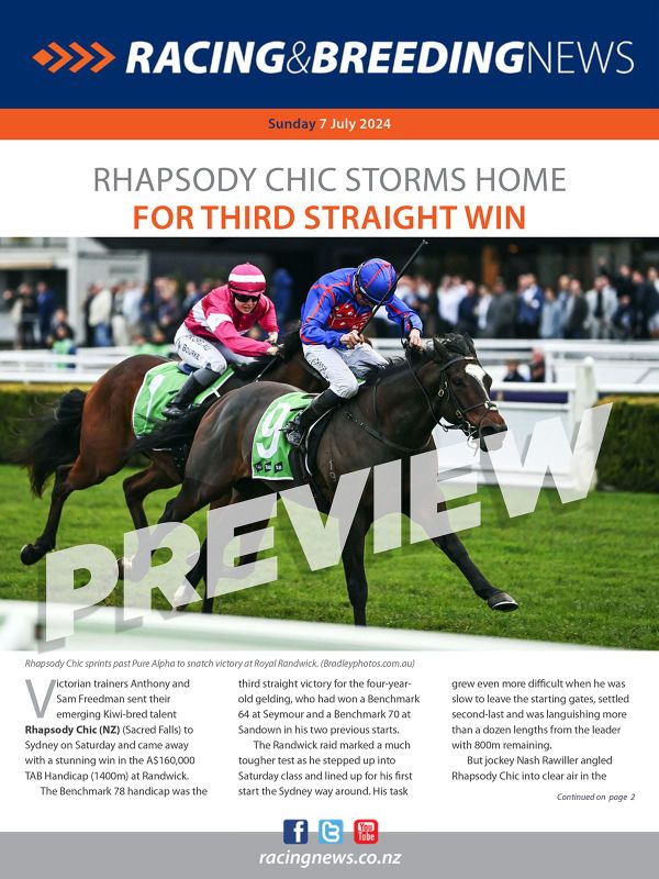 NZ Racing and Breeding News – 07 July 2024