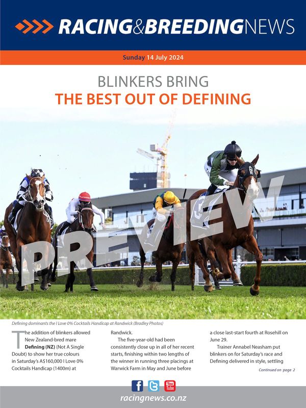 NZ Racing and Breeding News – 14 July 2024