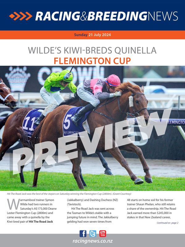 NZ Racing and Breeding News – 21 July 2024