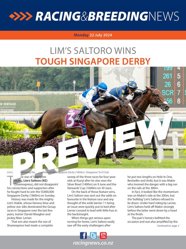 NZ Racing and Breeding News – 22 July 2024