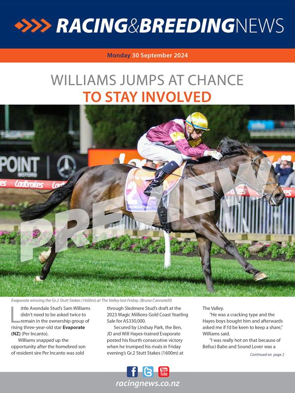 NZ Racing and Breeding News – 30 September 2024