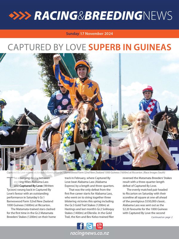 NZ Racing and Breeding News – 17 November 2024