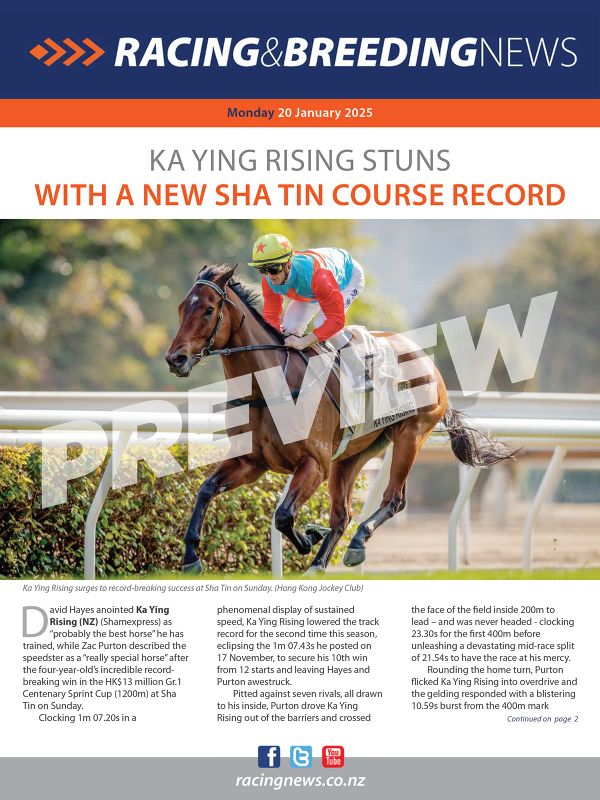 NZ Racing and Breeding News – 20 January 2025