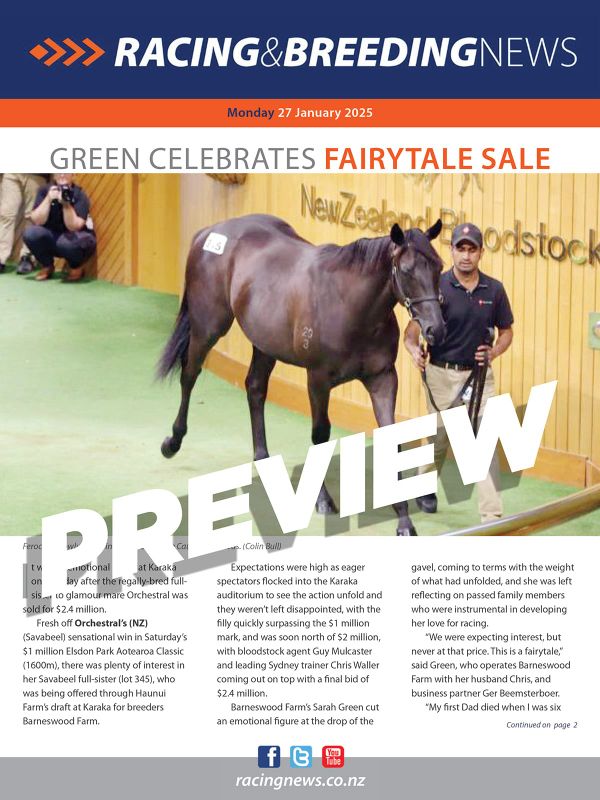 NZ Racing and Breeding News – 27 January 2025