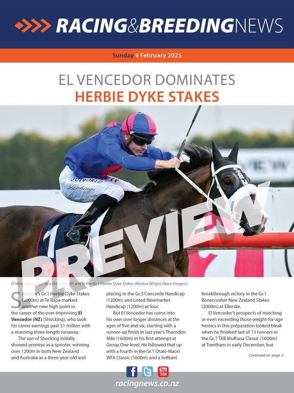 NZ Racing and Breeding News – 09 February 2025
