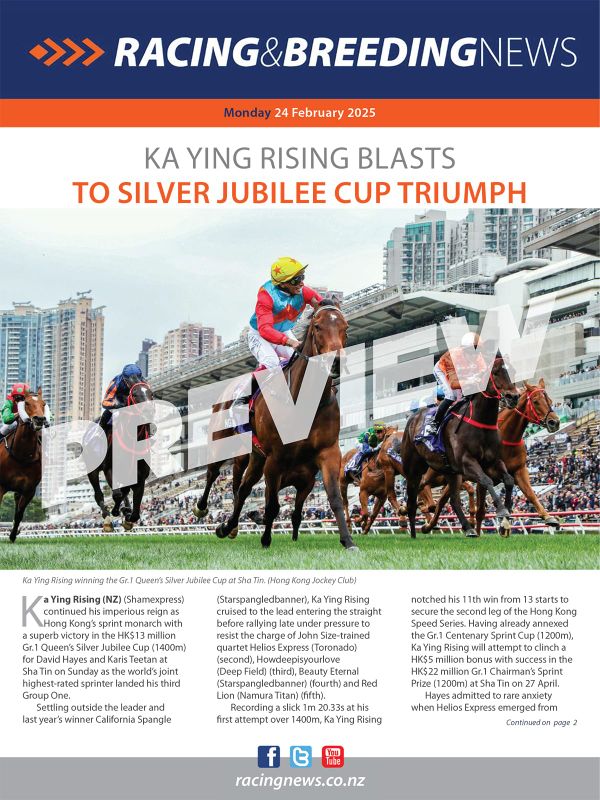 NZ Racing and Breeding News – 24 February 2025