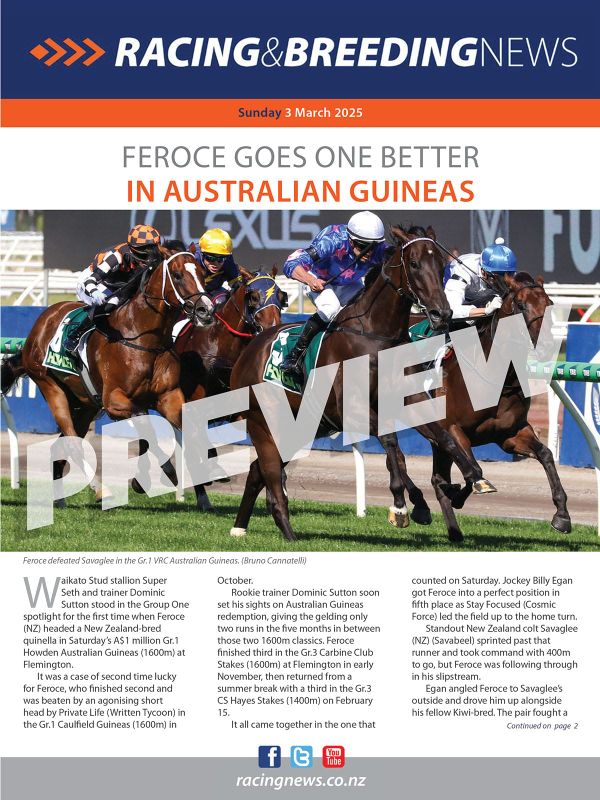 NZ Racing and Breeding News – 02 March 2025