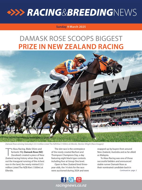 NZ Racing and Breeding News – 09 March 2025