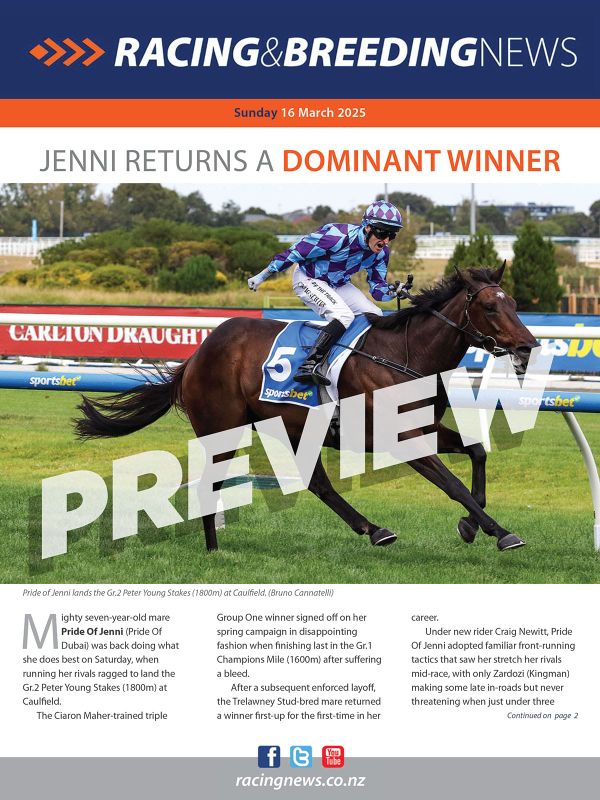 NZ Racing and Breeding News – 16 March 2025