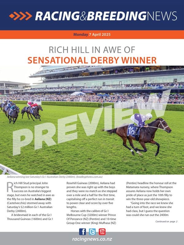 NZ Racing and Breeding News – 07 April 2025