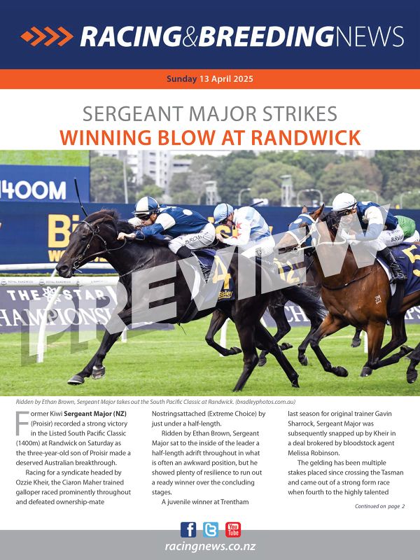 NZ Racing and Breeding News – 13 April 2025