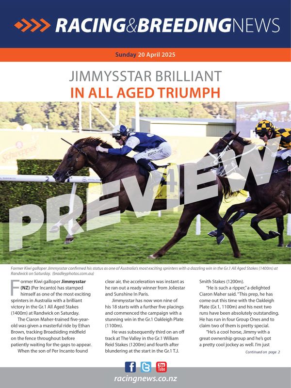 NZ Racing and Breeding News – 20 April 2025