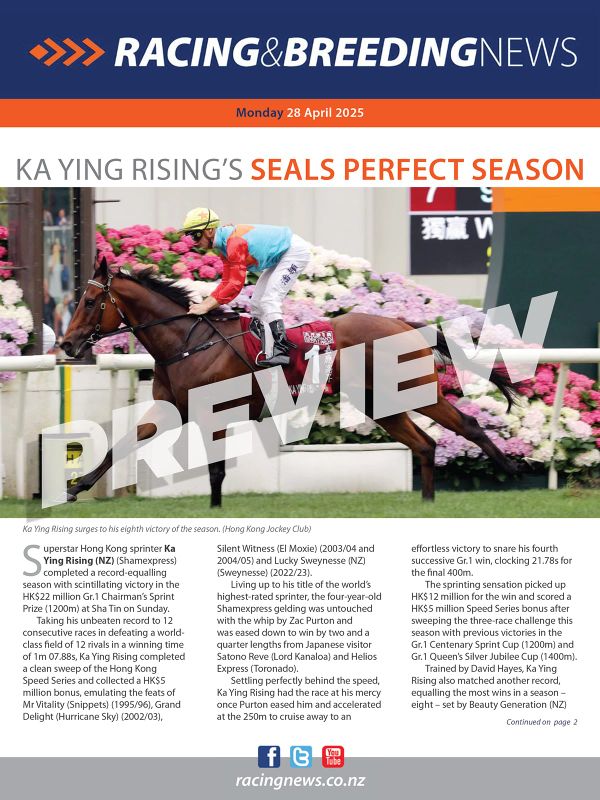 NZ Racing and Breeding News – 28 April 2025