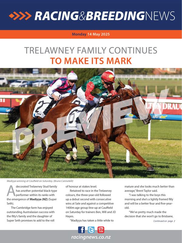 NZ Racing and Breeding News – 12 May 2025