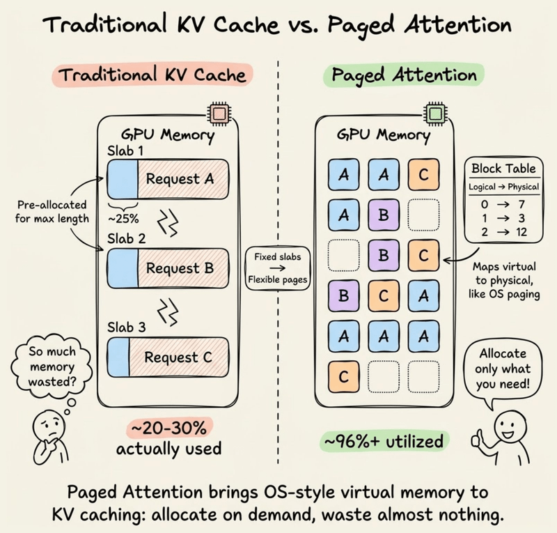 Paged Attention in LLMs