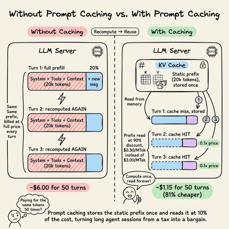 Prompt Caching in LLMs!