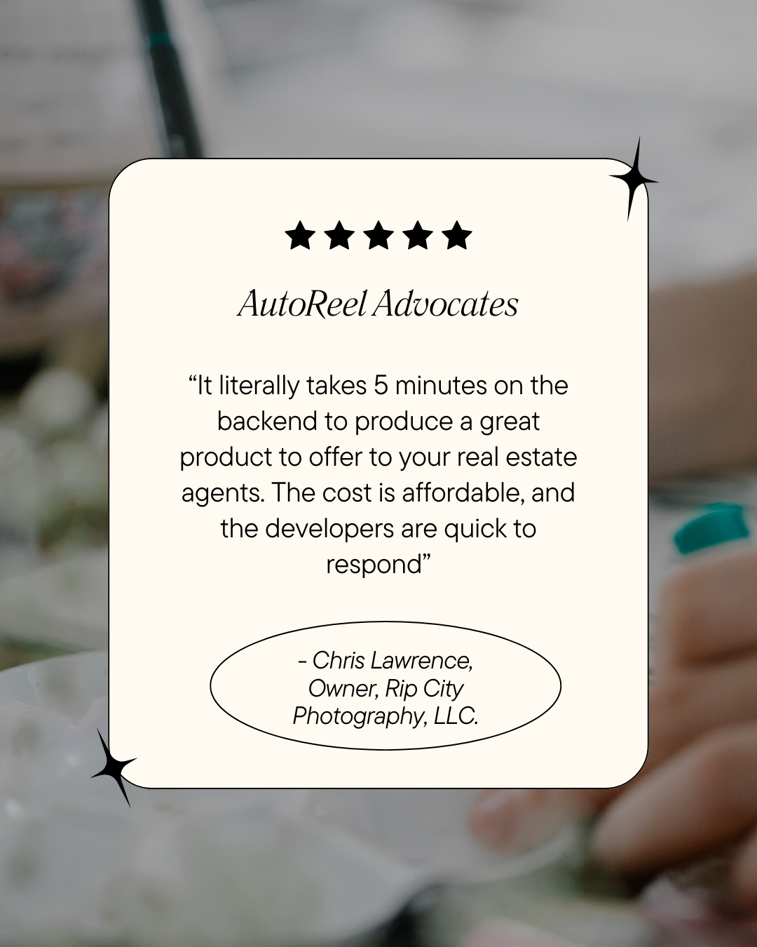 virtual staging AI - autoreel testimonial