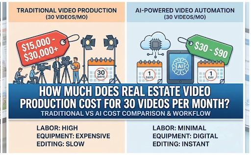 How Much Does Real Estate Video Production Cost for 30 Videos per Month?