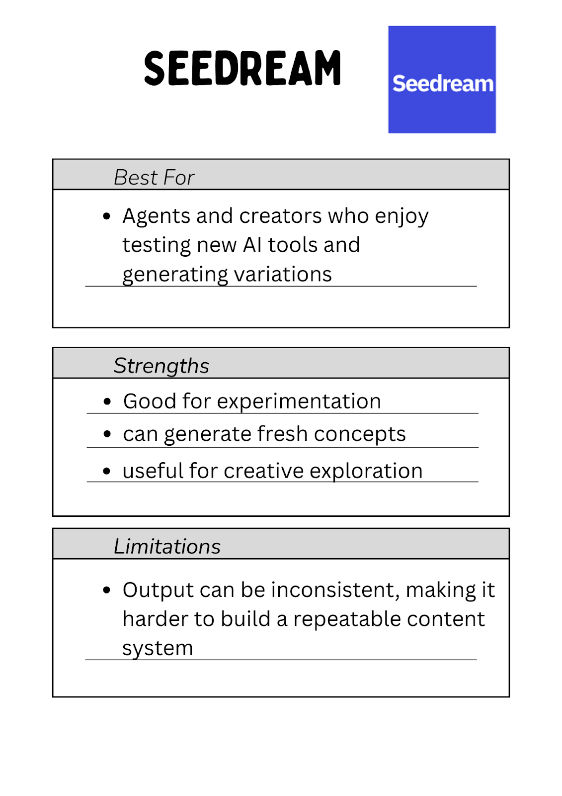 4) Seedream — Promising, But More Experimental