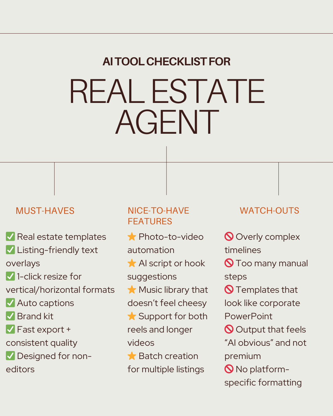 What to Look For in the Best AI Software (Agent Checklist)