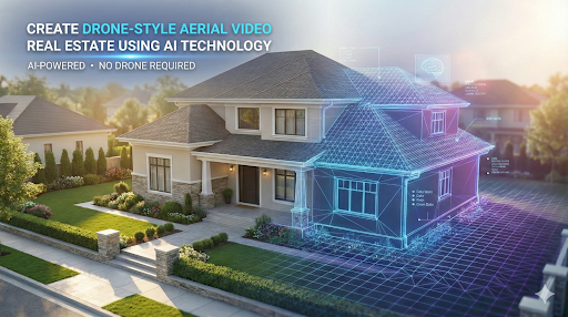 Create Drone‑Style Aerial Video Real Estate Using AI Technology