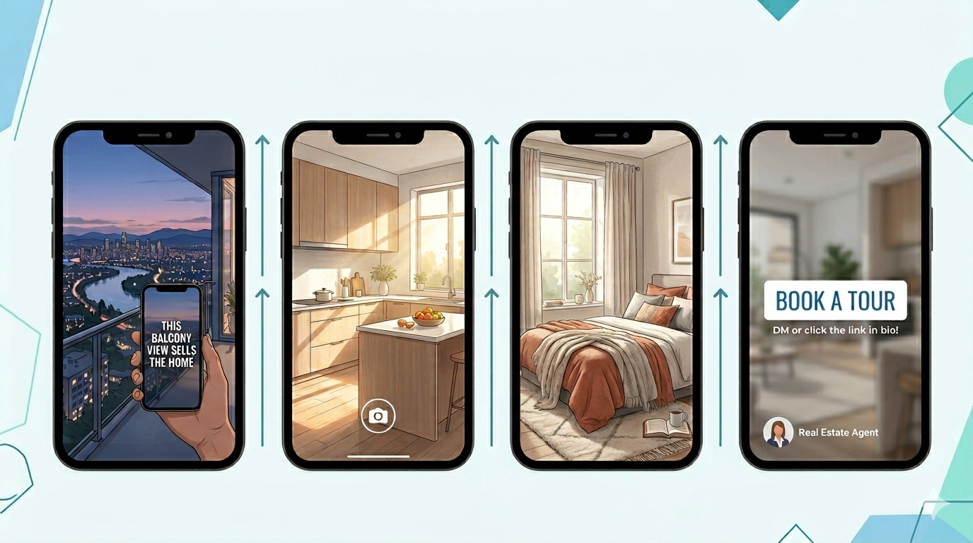 vertical video real estate content converts