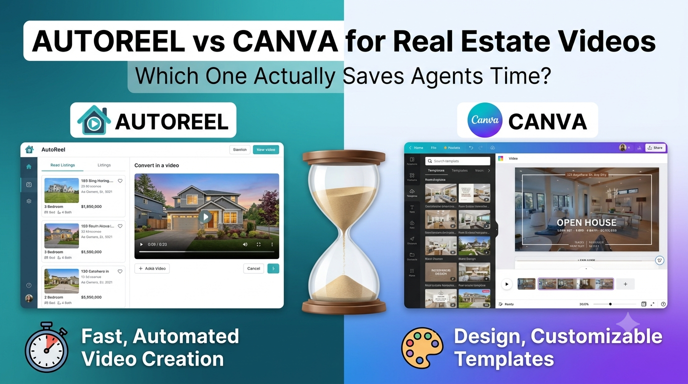 AutoReel vs. Canva for Real Estate Videos: Which One Actually Saves Agents Time?