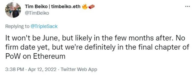 “The Merge” is delayed. Again