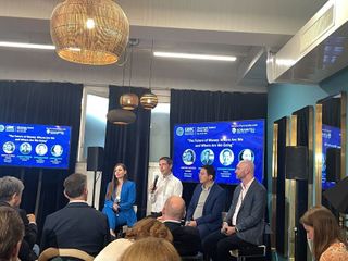 Panellists at Blockchain Central Davos 2022 (Kristina Lucrezia Cornèr, Makoto Takemiya, Johannes Duong, Jason Chlipala)