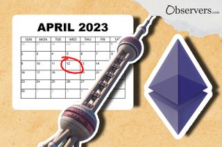 April Calendar, Shanghai TV tower, Ethereum logo