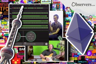 Ethereum logo, Vitalik Buterin, Shanghai TV tower, Jonathan Mann