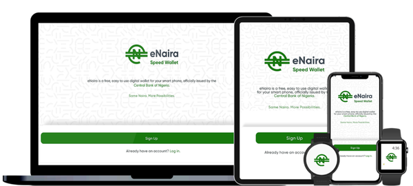 eNaira application screenshots. Source: enaira.gov.ng