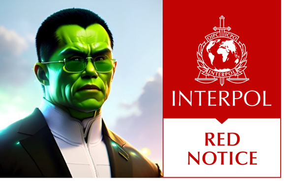 Binance CZ red notice interpol Changpeng Zhao