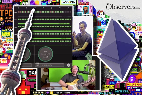 Ethereum logo, Vitalik Buterin, Shanghai TV tower, Jonathan Mann