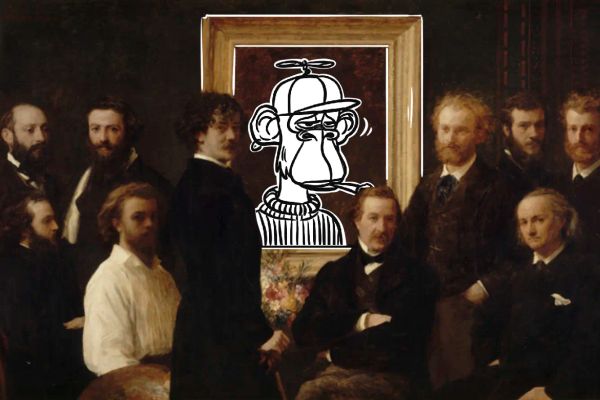 Artists NFT speculation Hommage Delacroi