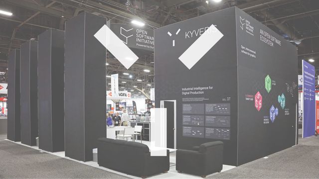 The Durst stand at PRINTING United Expo 2026 with Kyveris and Open Software Initiative walls.