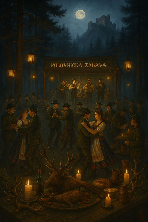 Poľovnícka zábava v Podbranči: Zverina, hudba a flinta do žita