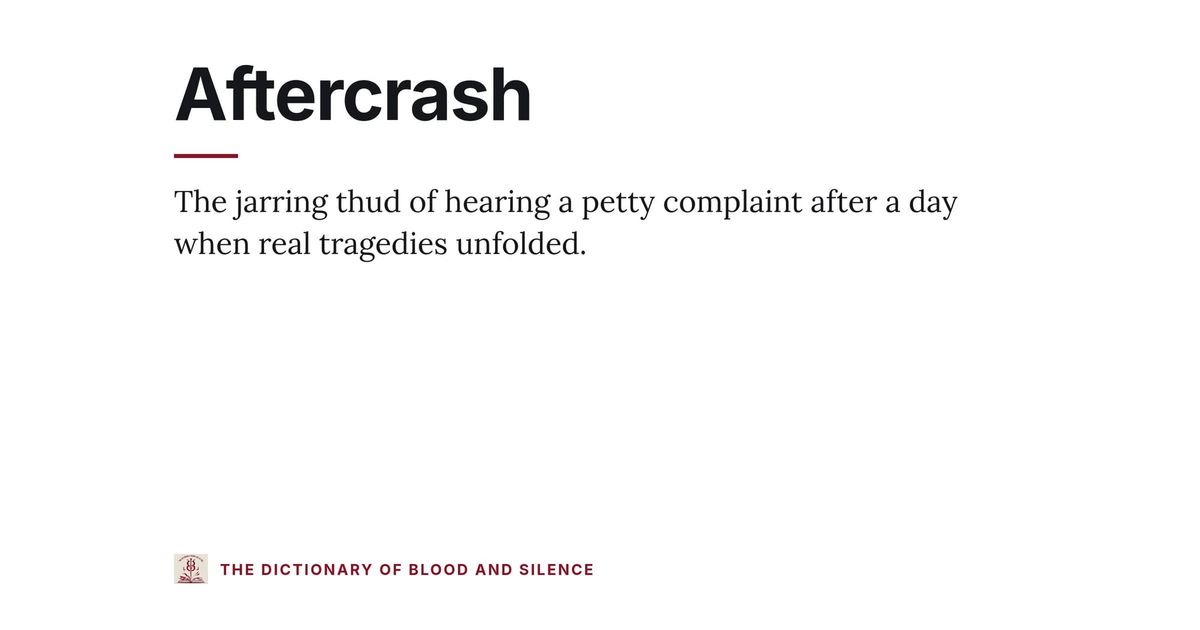 Aftercrash