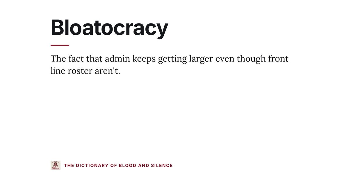 Bloatocracy