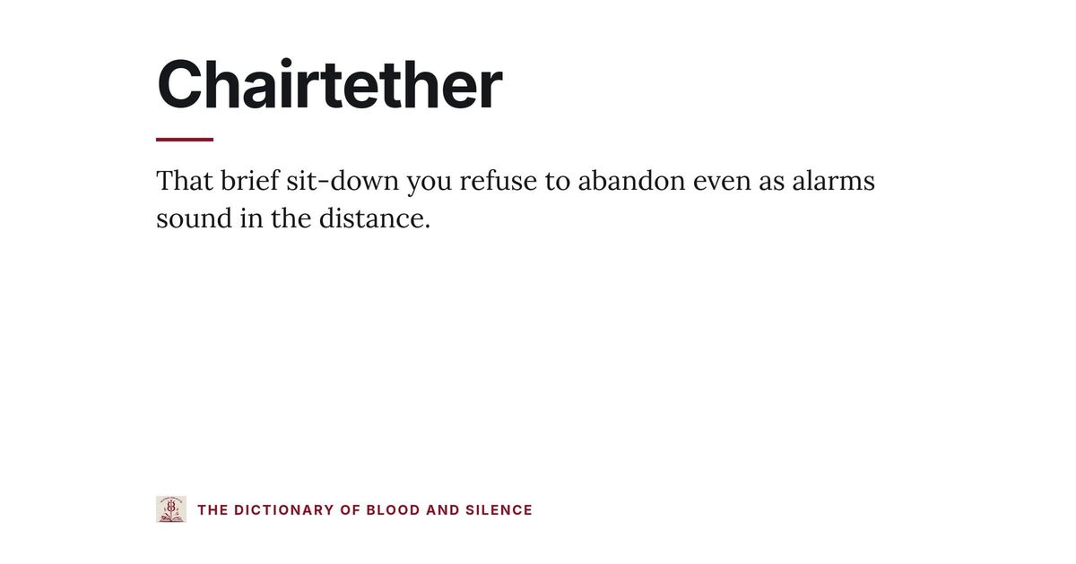Chairtether