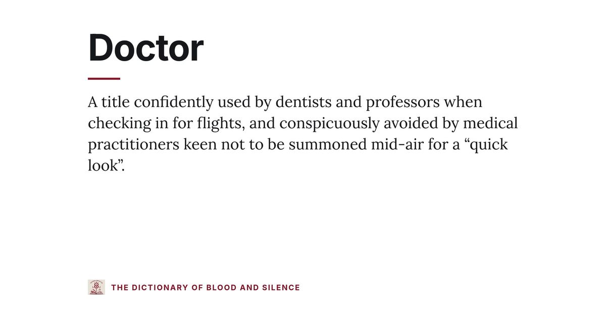 Doctor