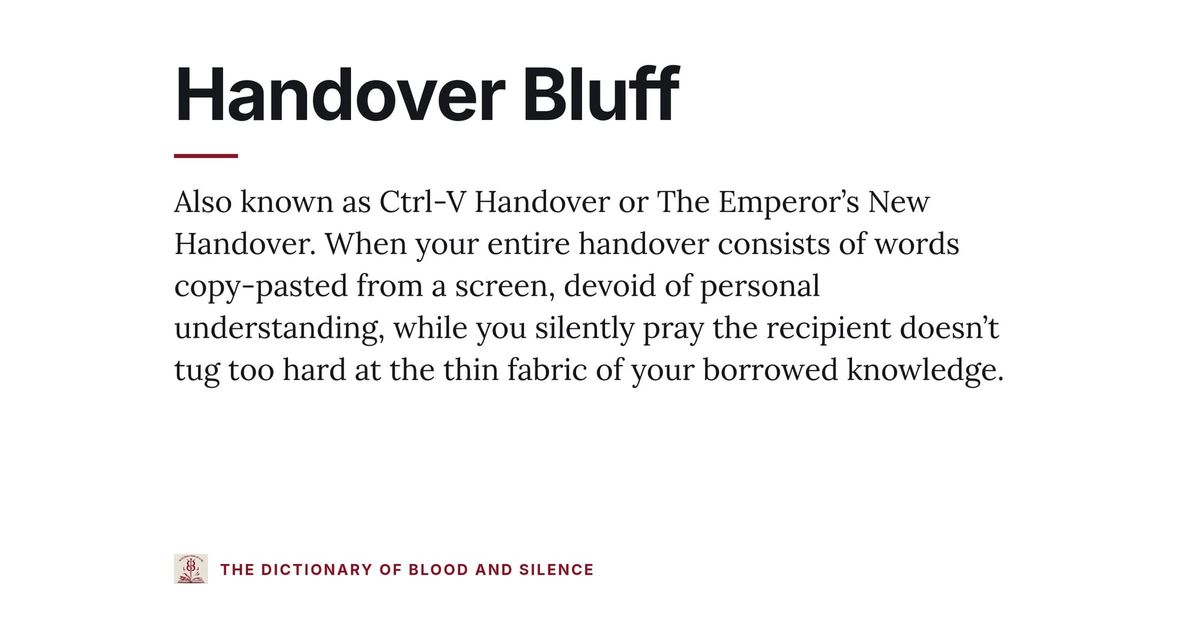 Handover Bluff
