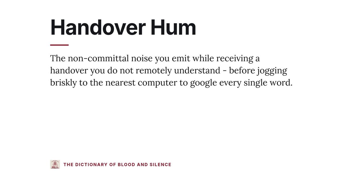 Handover Hum