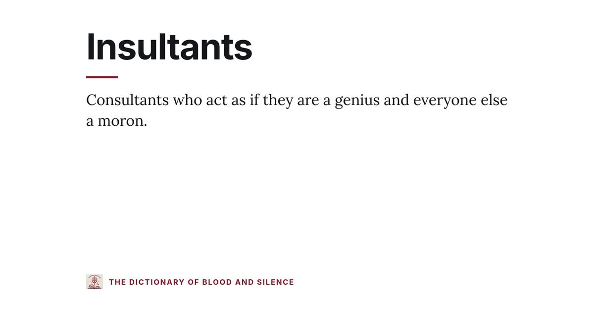 Insultants