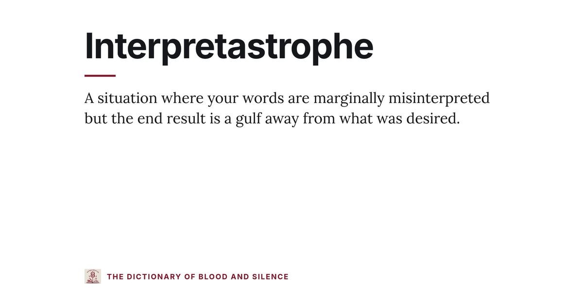 Interpretastrophe