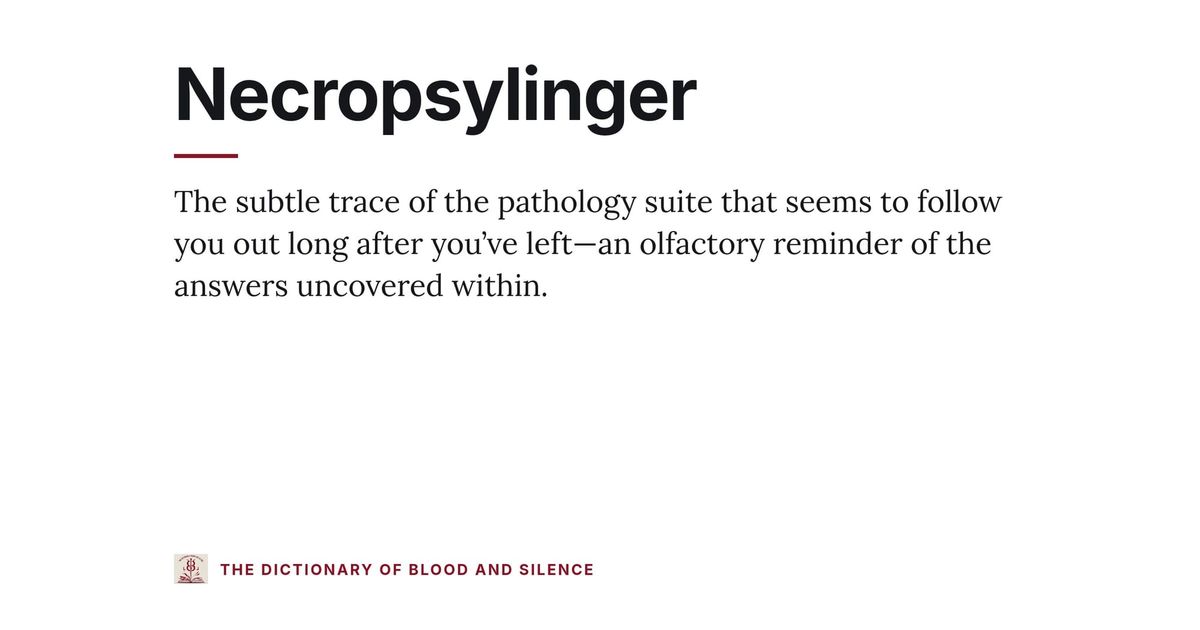 Necropsylinger